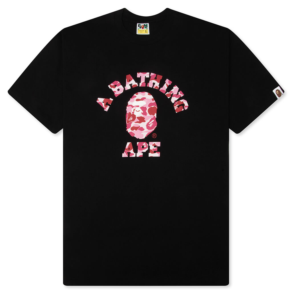 ABC Camo College Tee - Black/Pink