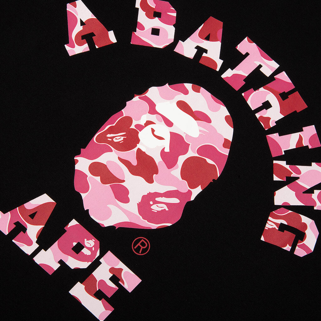ABC Camo College Tee - Black/Pink