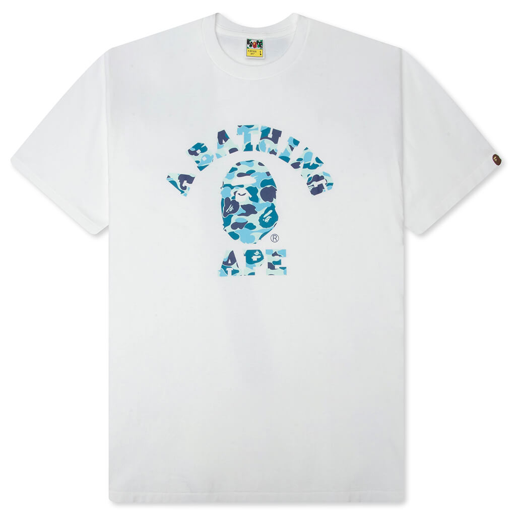 ABC Camo College Tee - White/Blue