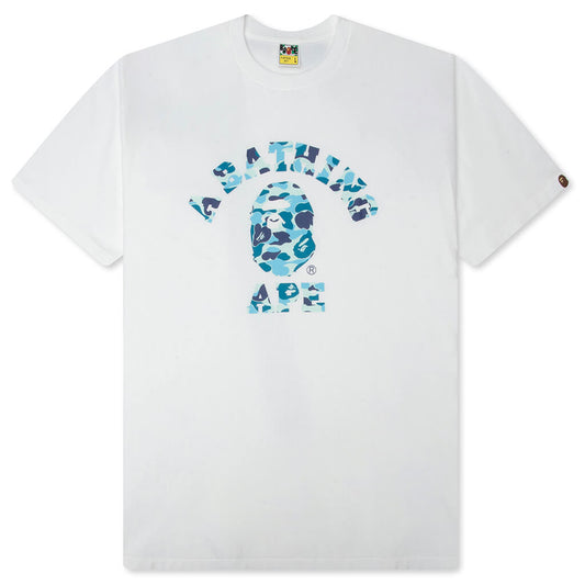 ABC Camo College Tee - White/Blue