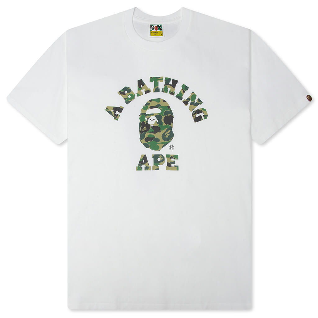 ABC Camo College Tee - White/Green