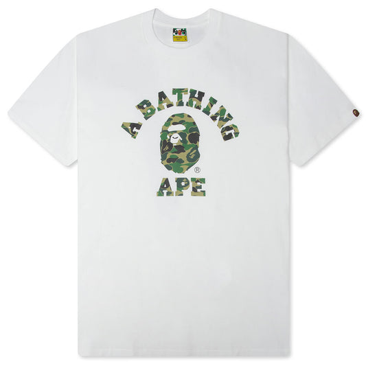 ABC Camo College Tee - White/Green