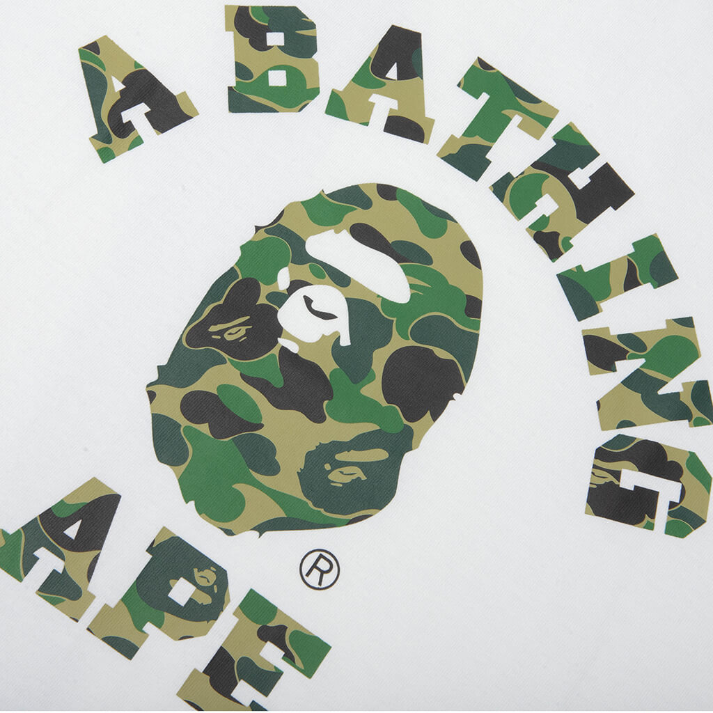 ABC Camo College Tee - White/Green