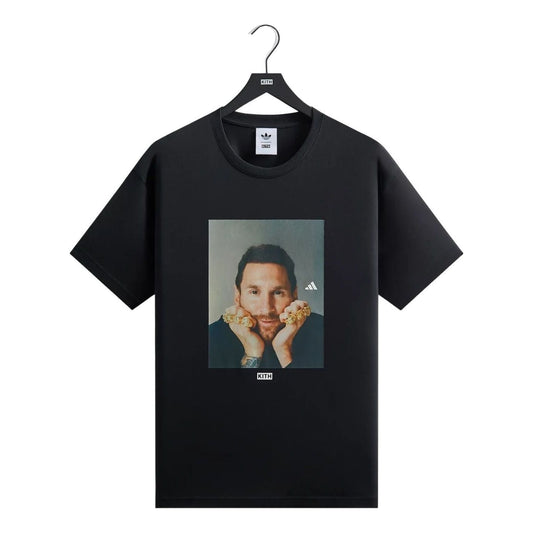 KITH x Messi for adidas Football Graphic T-Shirt 'Black' ADKU4263