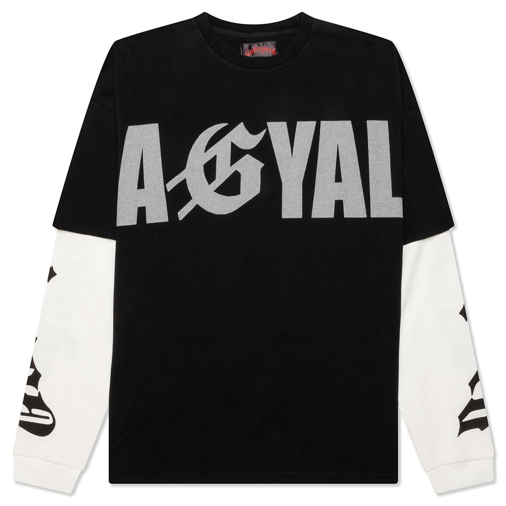 AGYAL Layered T-Shirt - Black Wash