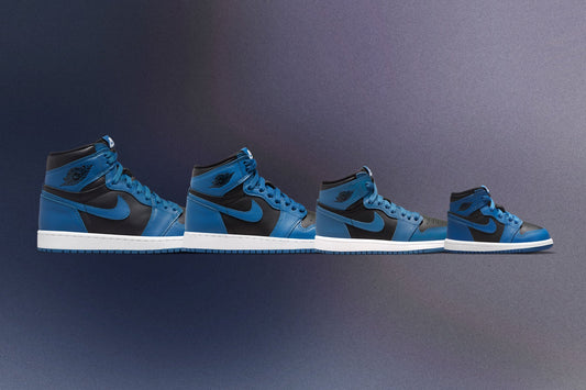Air Jordan 1 Retro High OG (GS) "Marina Blue" - Dark Marina Blue/Black