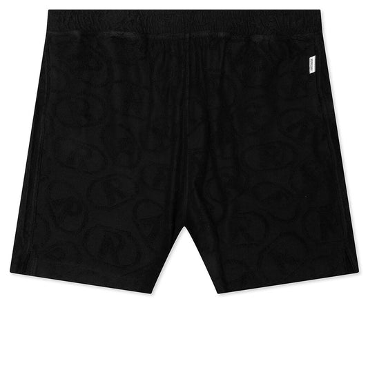 AOP Towel Short - Black