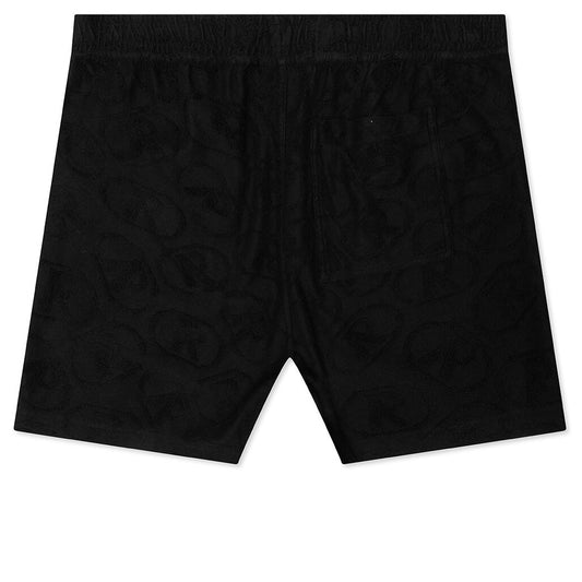 AOP Towel Short - Black