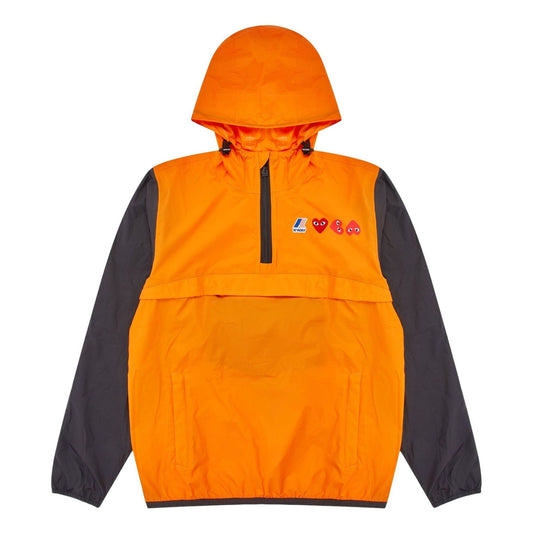 COMME des GARCONS PLAY FW25 x K-Way Half Zip Hoodie 'Orange' AZ-J506-051-1