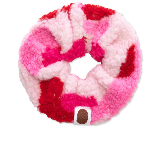 Abc Camo Boa Scrunchie - Pink