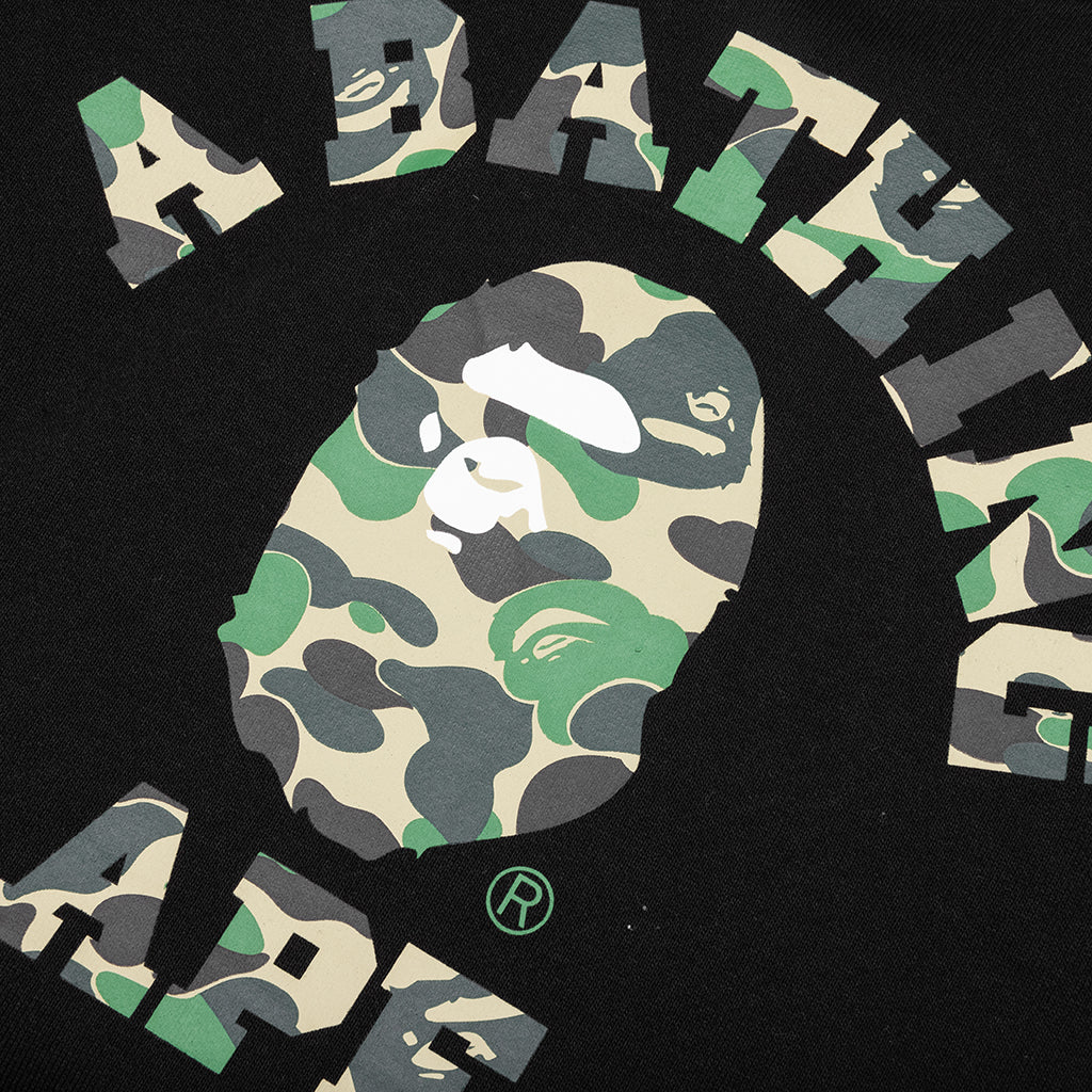 Abc Camo College Pullover Hoodie - Black