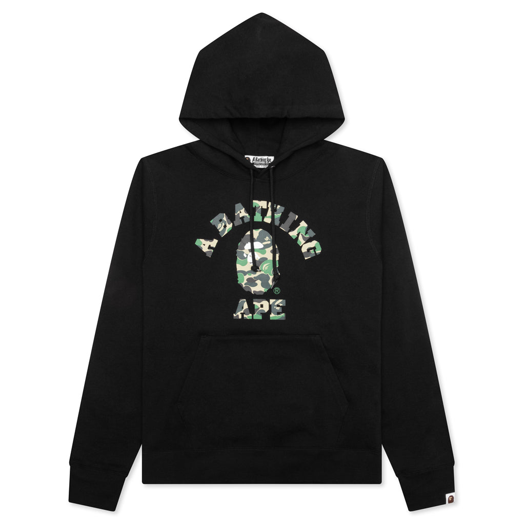 Abc Camo College Pullover Hoodie - Black