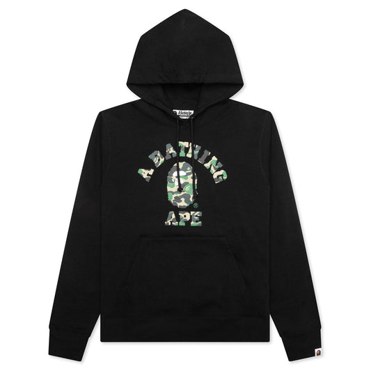 Abc Camo College Pullover Hoodie - Black
