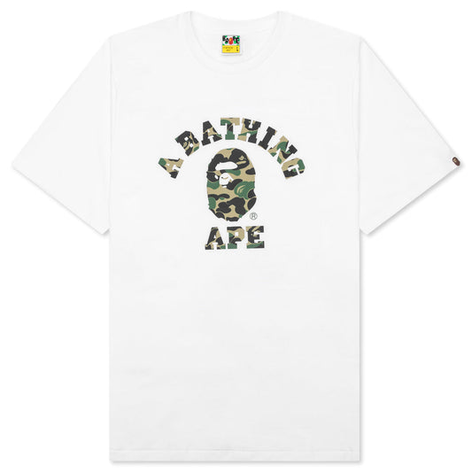 Abc Camo College Tee - White/Green