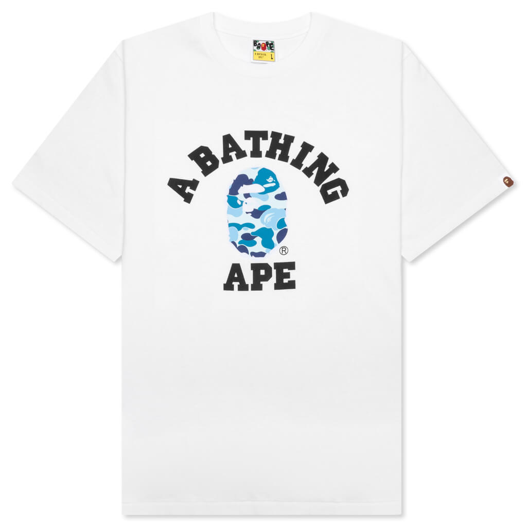 ABC Camo College Tee - White/Blue