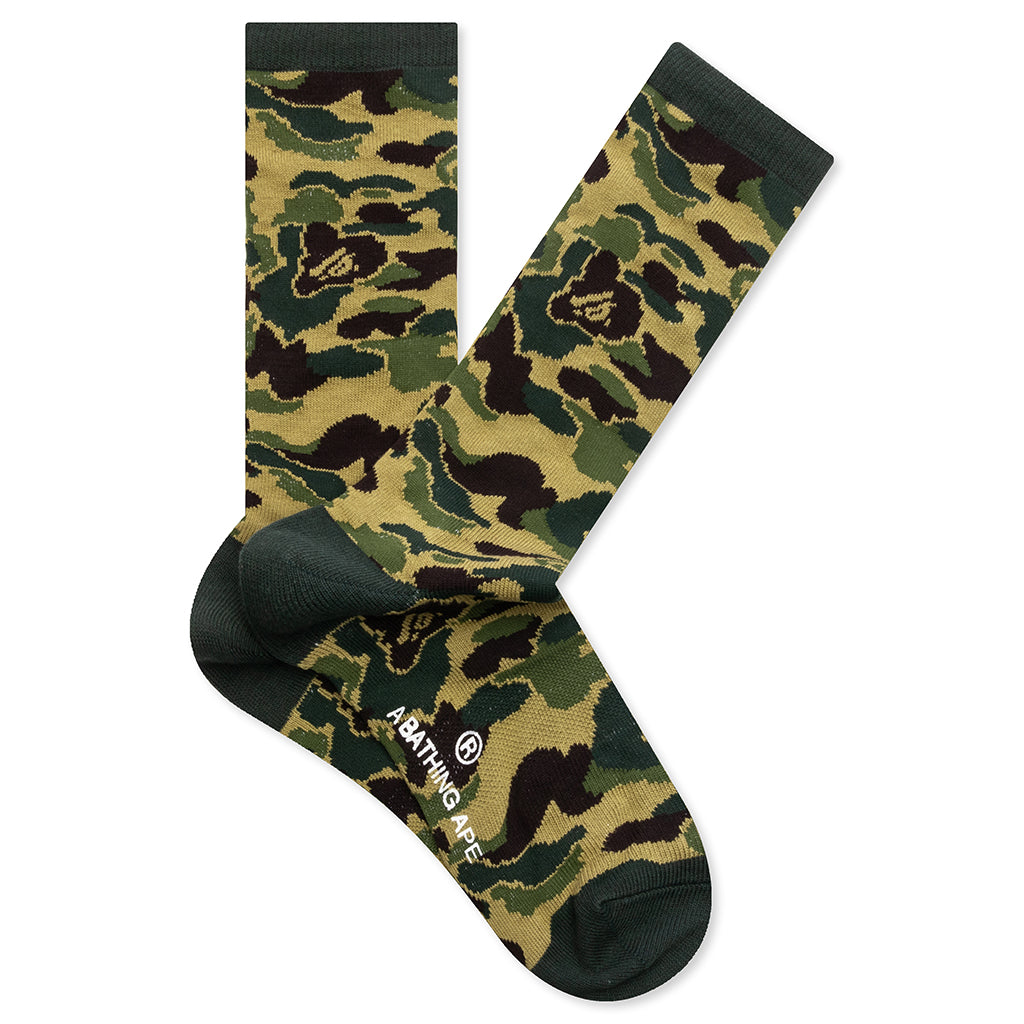 Abc Camo Jacquard Socks - Green