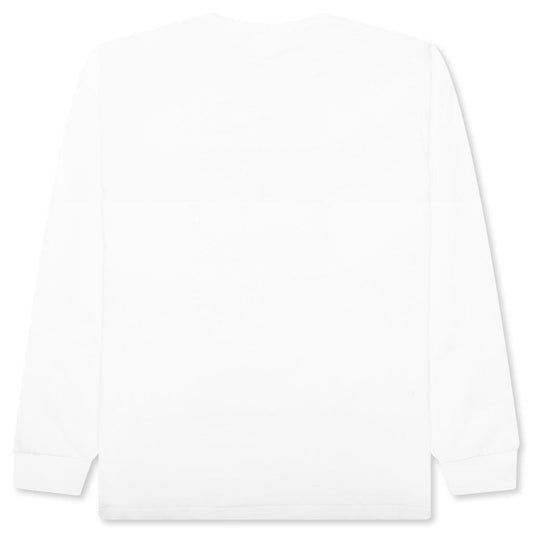 Abc Camo Japanese Letters L/S Tee - White/Green