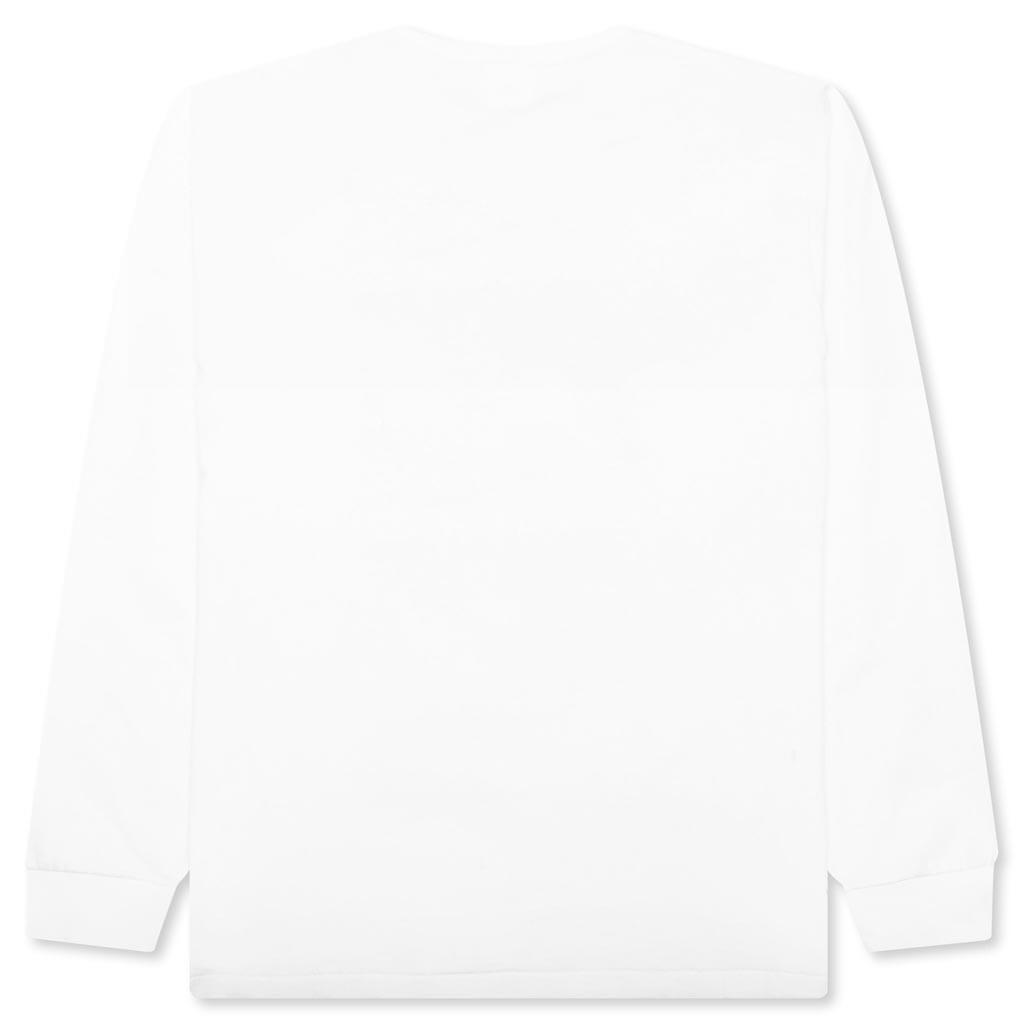 Abc Camo Japanese Letters L/S Tee - White/Pink