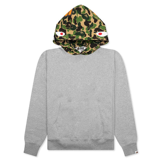 Abc Camo Shark Pullover Hoodie - Gray