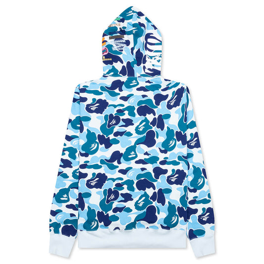 Abc Camo Tiger Full Zip Hoodie - Blue