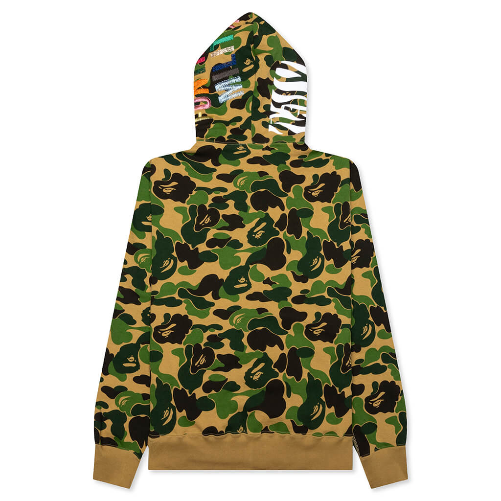 Abc Camo Tiger Full Zip Hoodie - Green