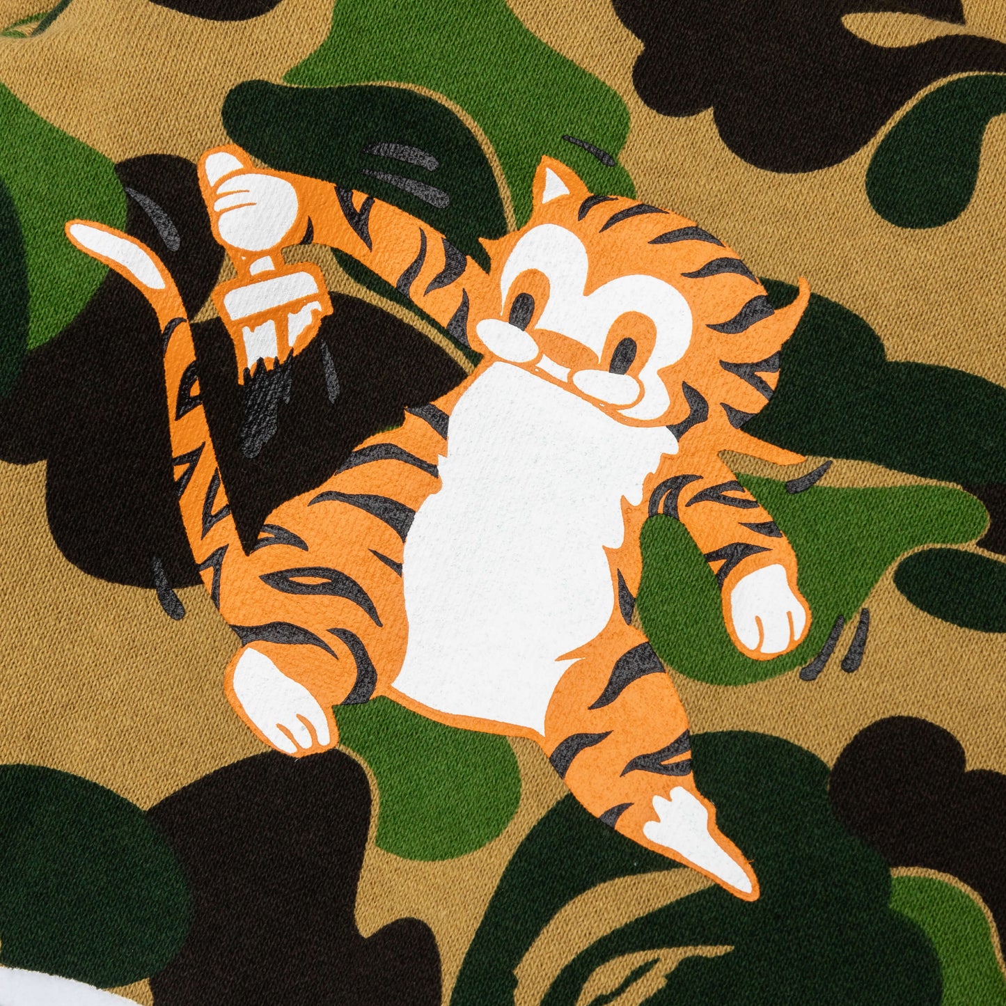 Abc Camo Tiger Full Zip Hoodie - Green