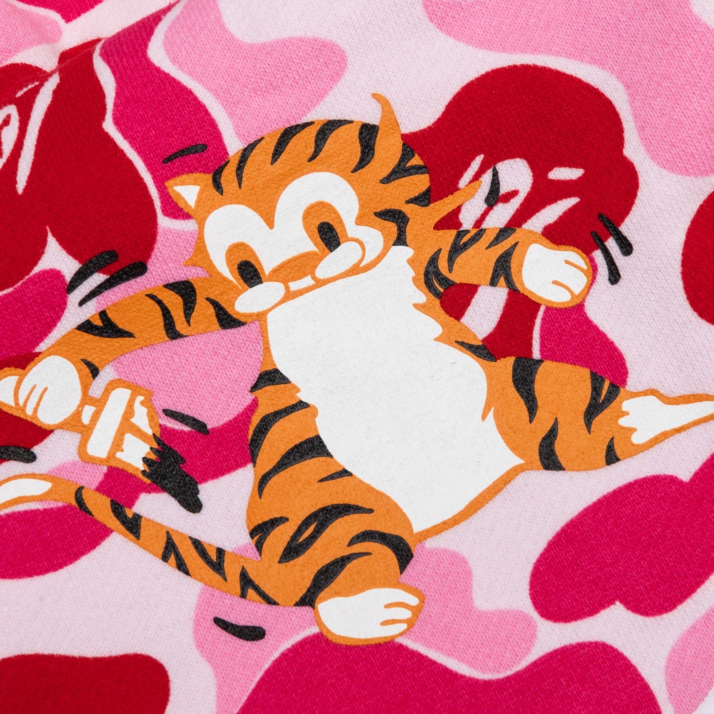 Abc Camo Tiger Full Zip Hoodie - Pink