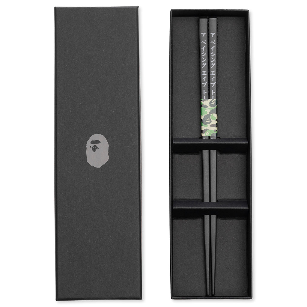 Abc Line Camo Wood Chopsticks - Black