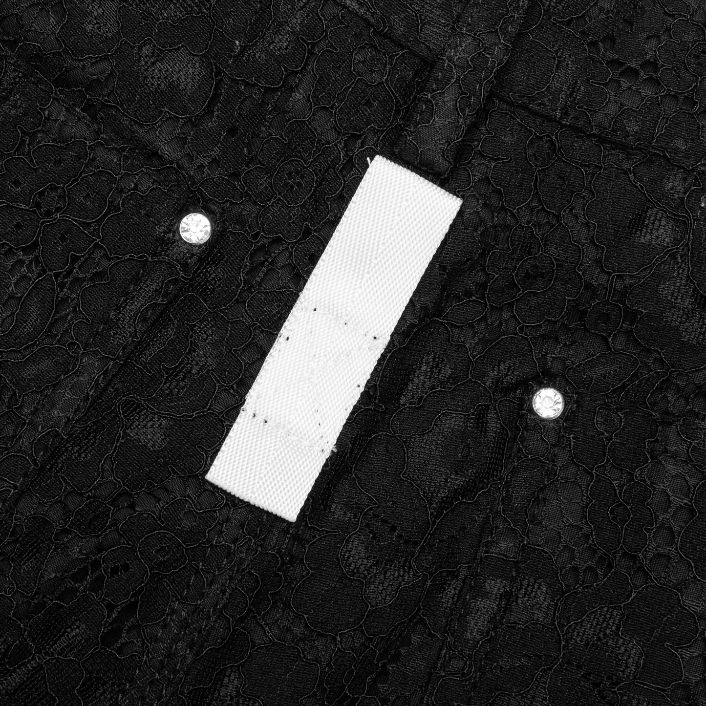 Abc. Crystal Rivet Lace Double Knee Pant - Black