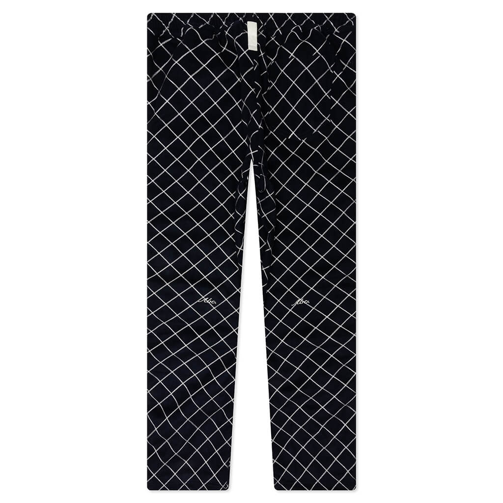 Abc. Diamond Chain Stitch Quilted Wool Zipper Breakaway Pants - Navy