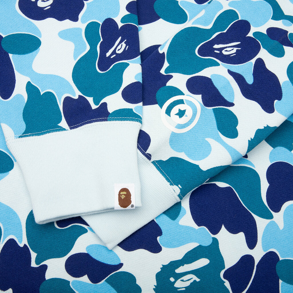 ABC Camo 2nd Shark Full Zip Hoodie - Blue