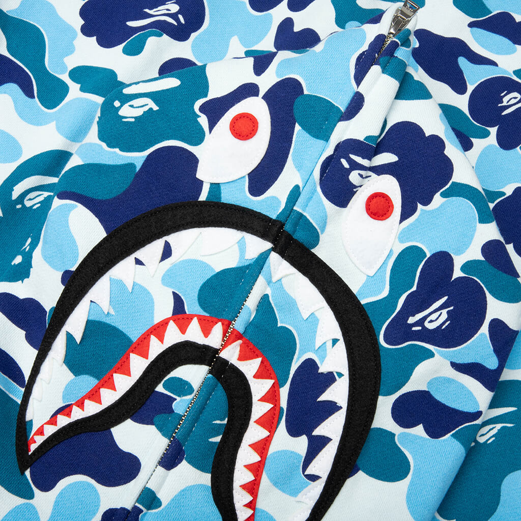 ABC Camo 2nd Shark Full Zip Hoodie - Blue