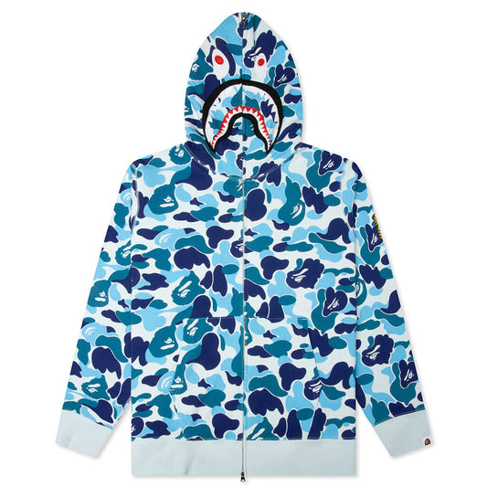 ABC Camo 2nd Shark Full Zip Hoodie - Blue