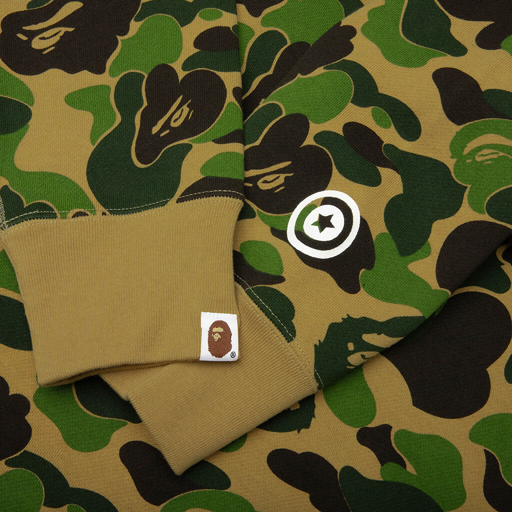 ABC Camo 2nd Shark Full Zip Hoodie - Green