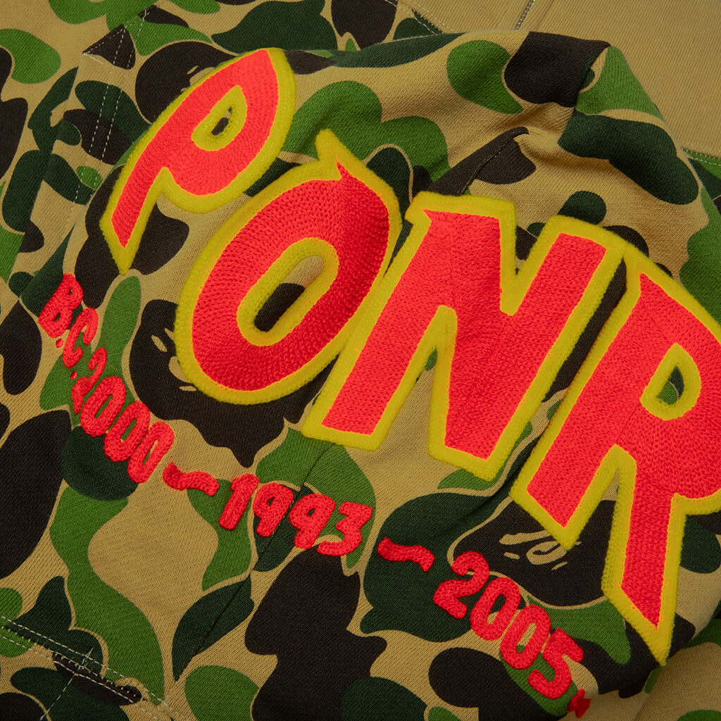 ABC Camo 2nd Shark Full Zip Hoodie - Green