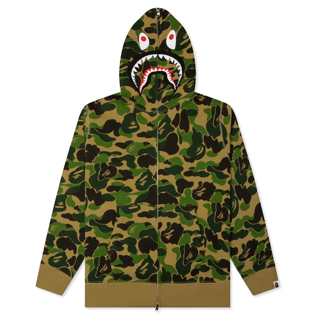 ABC Camo 2nd Shark Full Zip Hoodie - Green