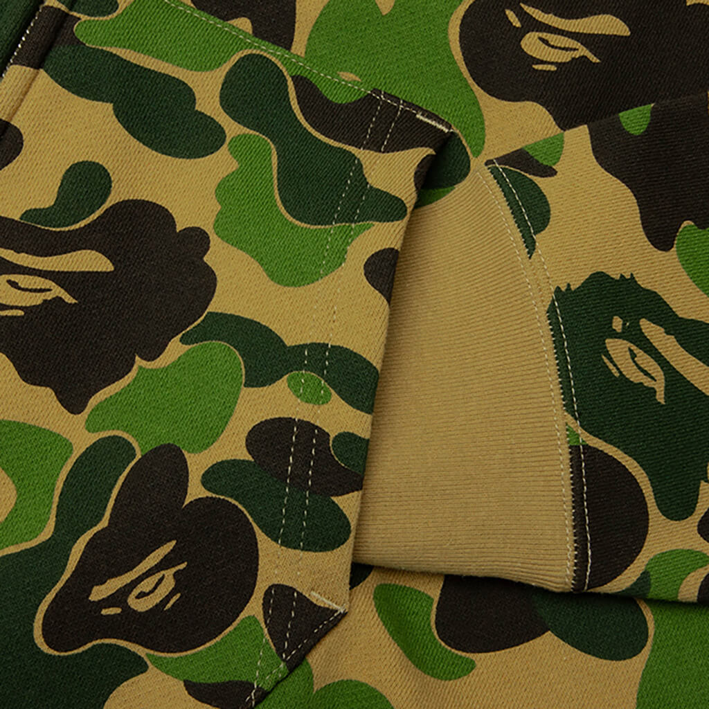 ABC Camo 2nd Shark Full Zip Hoodie - Green