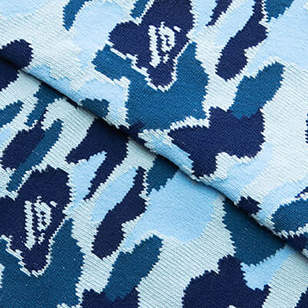 ABC Camo Jacquard Socks - Blue