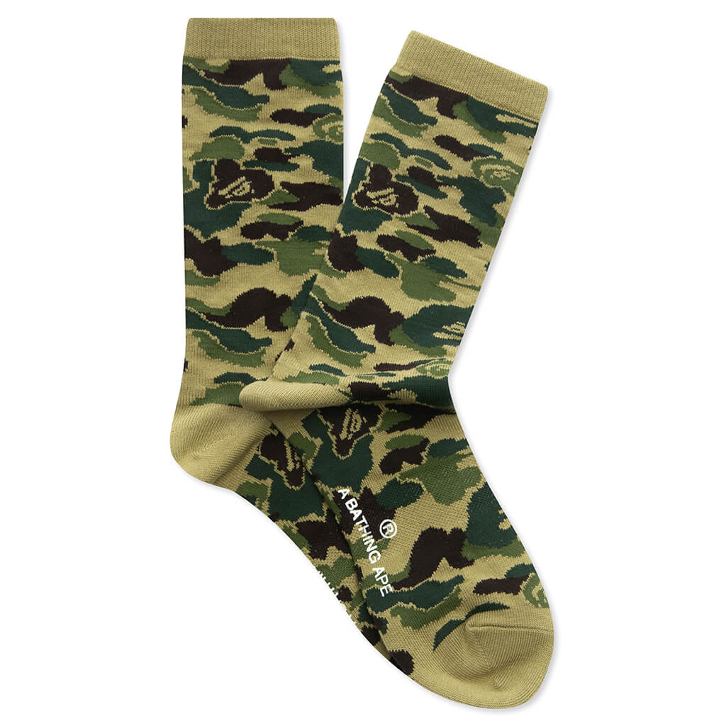 ABC Camo Jacquard Socks - Green