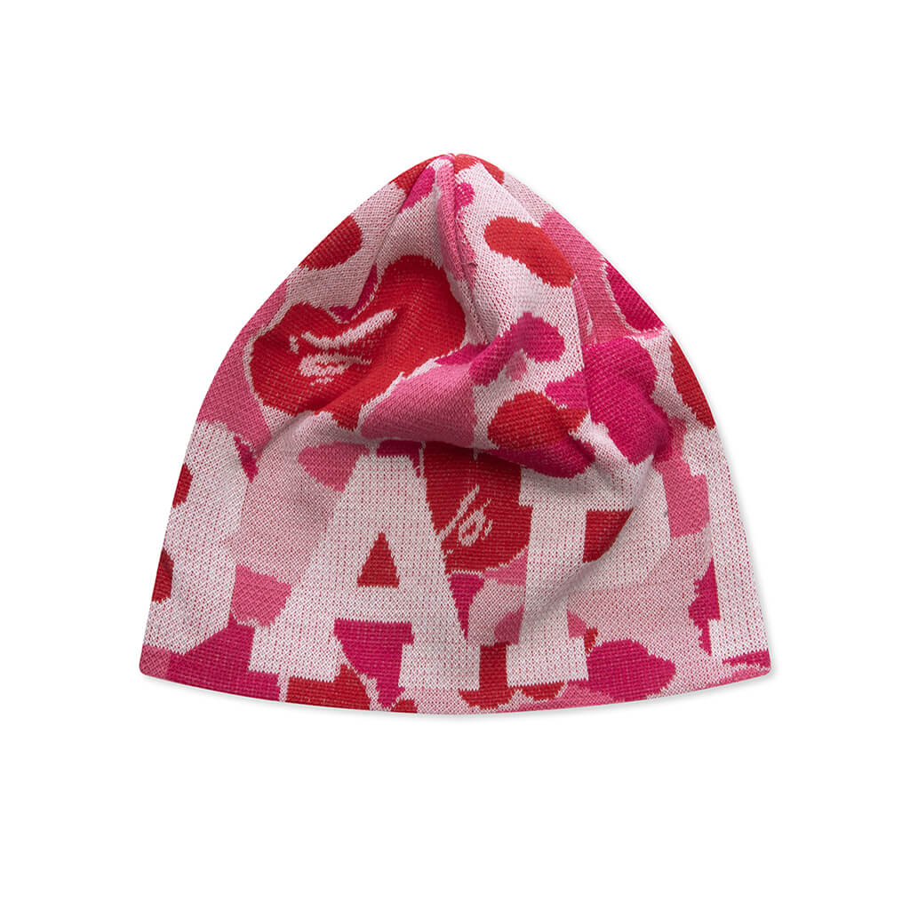 ABC Camo Knit Cap - Pink