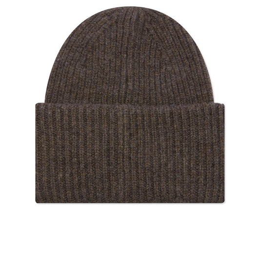Face Logo Beanie - Grey/Brown