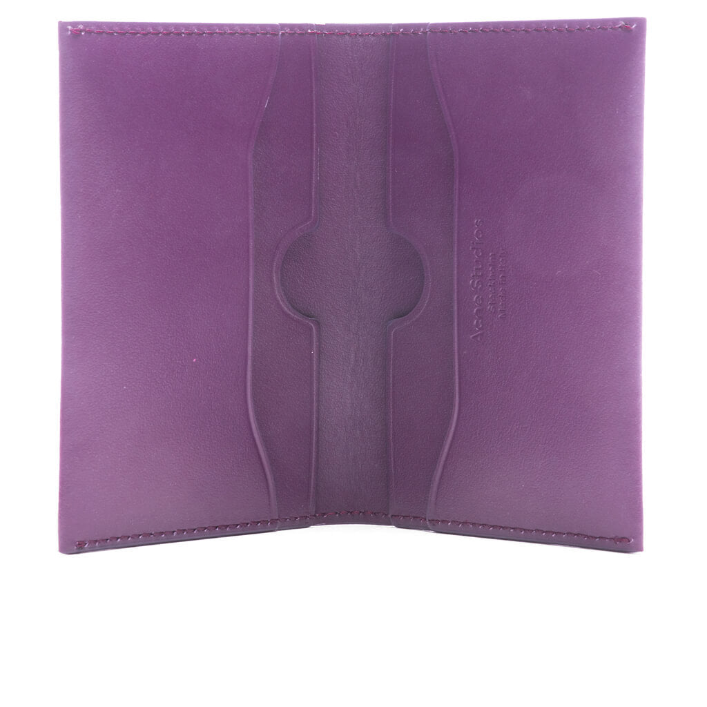 Folded Card Holder - Violet Purple