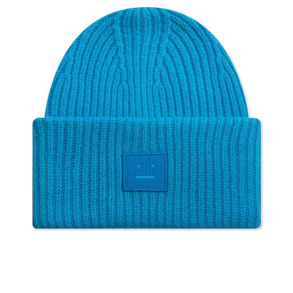 Large Face Beanie - Sapphire Blue