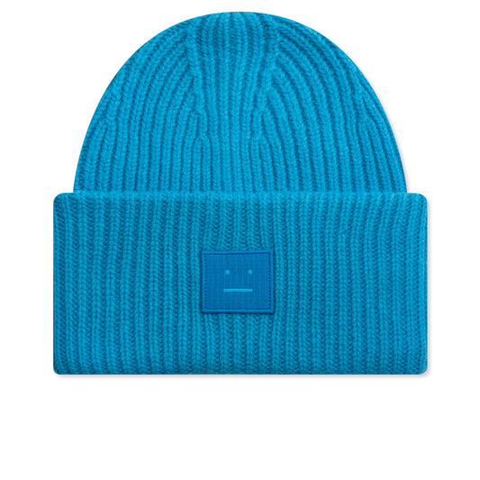 Large Face Beanie - Sapphire Blue
