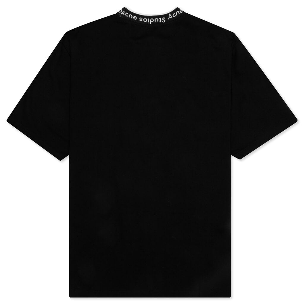 Logo Rib T-Shirt - Black