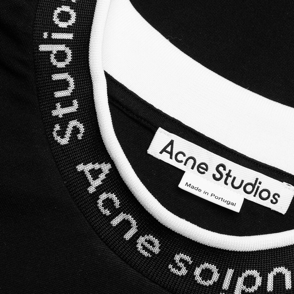 Logo Rib T-Shirt - Black
