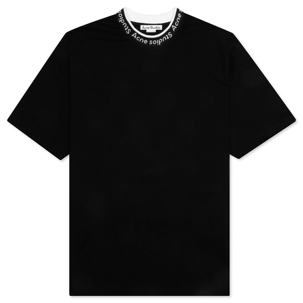 Logo Rib T-Shirt - Black