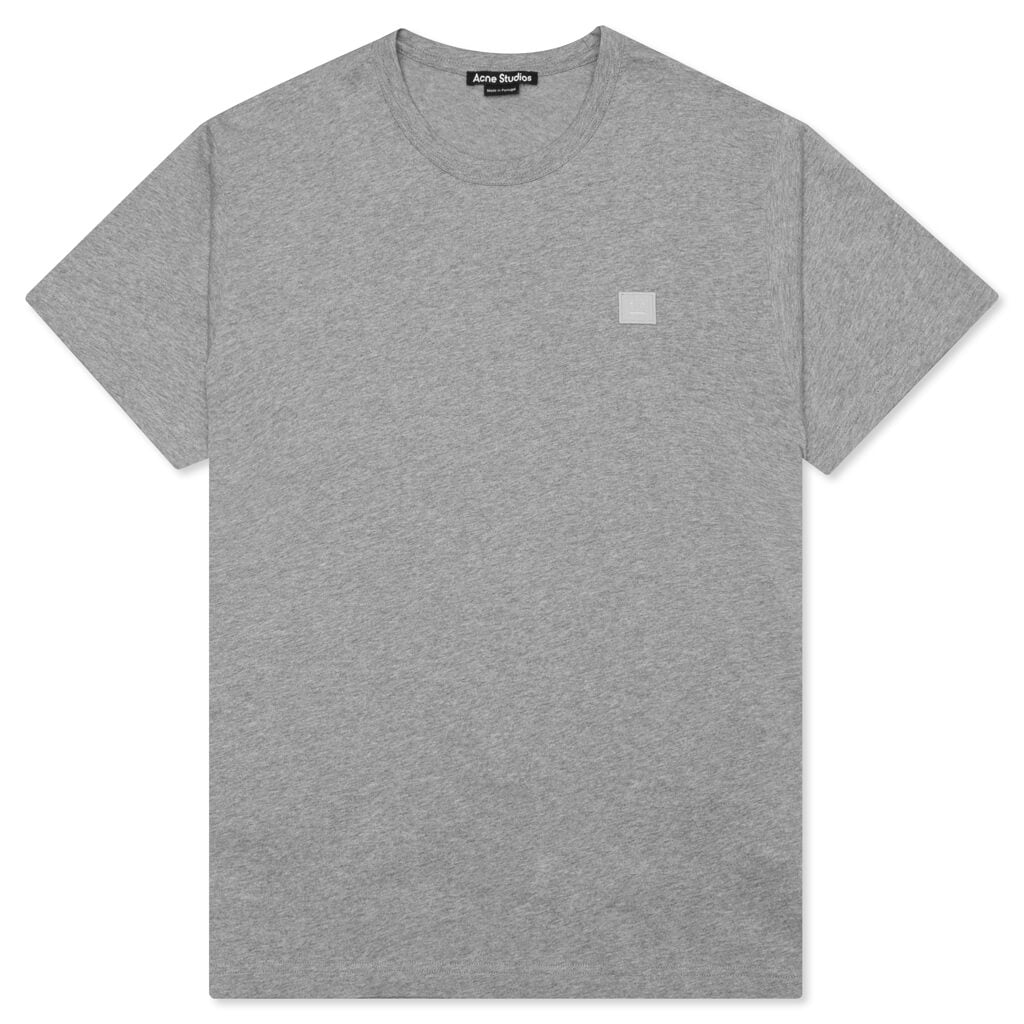 Nash Face Crewneck T-Shirt - Light Grey Melange
