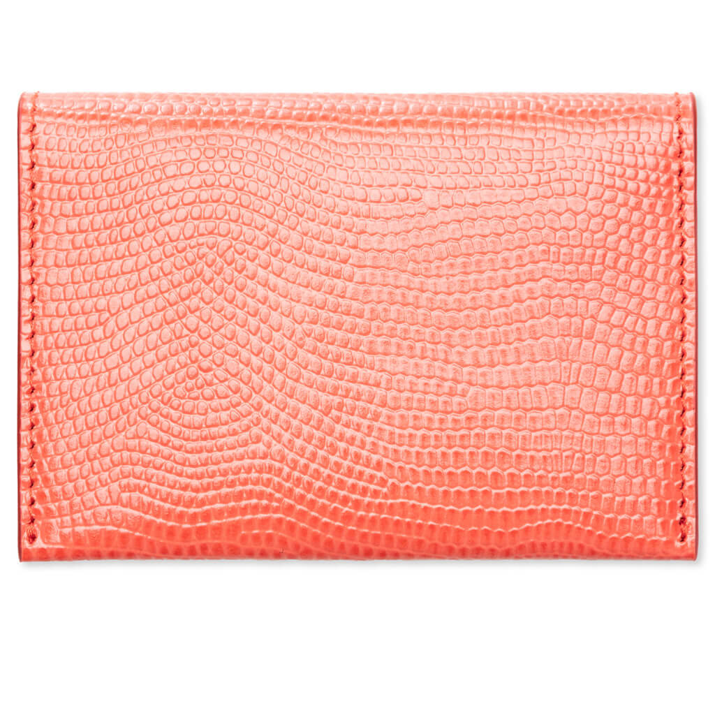 Leather Card Case - Bright Red