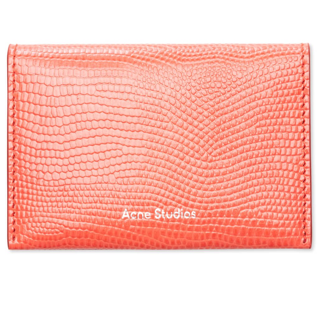 Leather Card Case - Bright Red